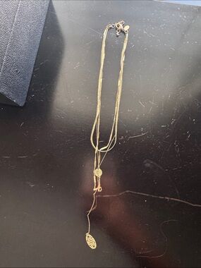 Gold Multi-Layer Pendant Necklace - Elegant Women Jewelry